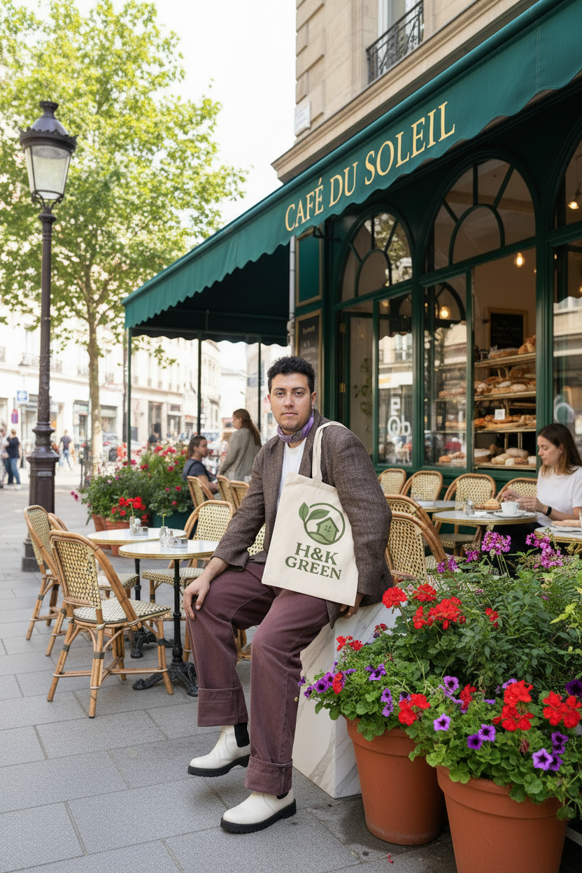 H&K Green Reuseable Tote Bag